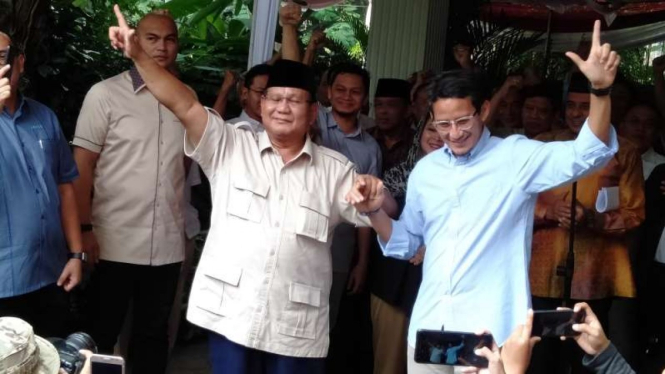 Prabowo Subianto dan Sandiaga Uno
