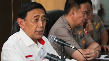 Menteri Koordinator Politik Hukum dan Keamanan (Menko Polhukam) Wiranto.