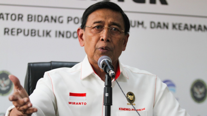 Menkopolhukam Wiranto.