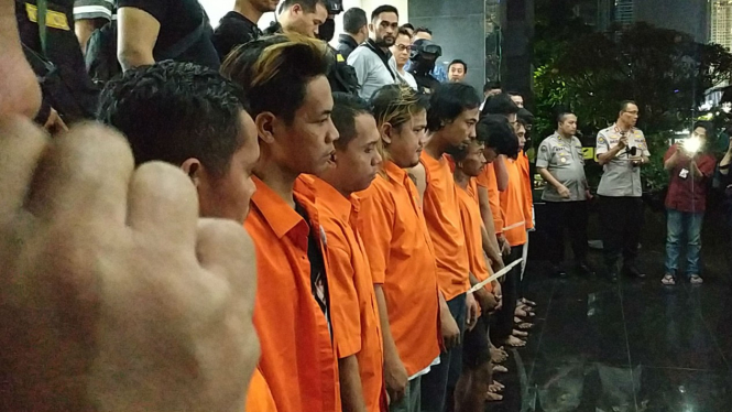 Pelaku perusuhan dirilis Polda Metro