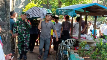 Pemakaman M Harun Ar Rasyid, bocah 14 tahun korban penembakan dalam aksi 22 Mei 2019.