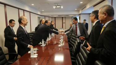 Menteri ESDM Ignasius Jonan di Tokyo, Jepang.