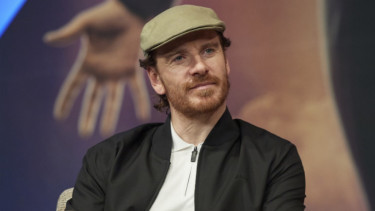 Michael Fassbender di konferensi pers Dark Phoenix di Seoul, Korea Selatan.