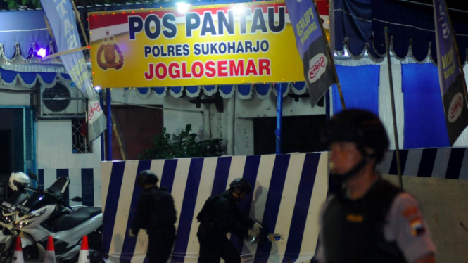 Ledakan di Pos Polisi Kartasura Sukoharjo