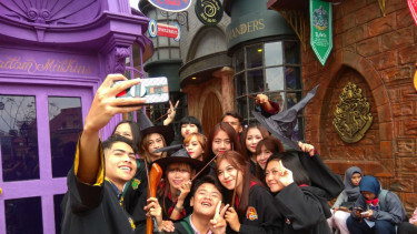 Dunia sihir Harry Potter di Jatim Park 3.