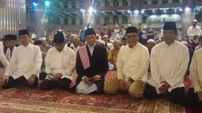 Takbir akbar nasional di Masjid Istiqlal, Selasa, 4 Juni 2019.