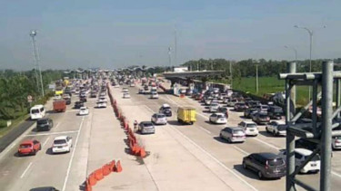 Lalu Lintas Gerbang Tol Palimanan, Minggu 9 Juni 2019