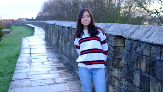Celestine Wenardy, siswi kelas 10 British School Jakarta