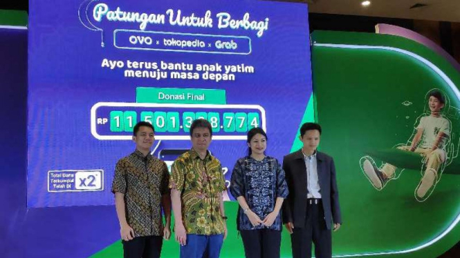 Kerja sama Grab, Ovo dan Tokopedia.