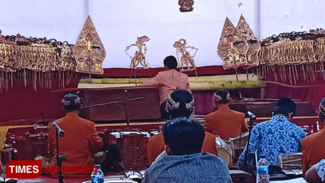 Festival Dalang Bocah 2019 se Ponorogo. (foto: Marhaban/TIMES Indonesia)