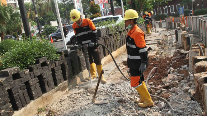 Revitalisasi Trotoar di Jakarta
