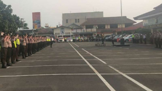 Sidang Kedua Sengketa Pilpres, Polisi Tangerang Lakukan Penyekatan Massa