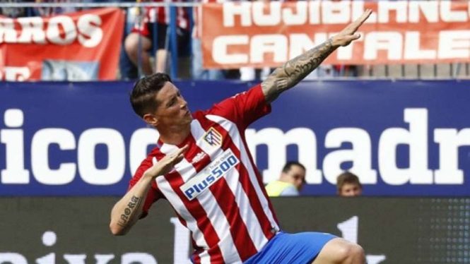 Fernando Torres saat masih memperkuat Atletico Madrid