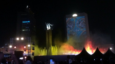 Kawasan Bunderan HI di Jakarta Pusat.