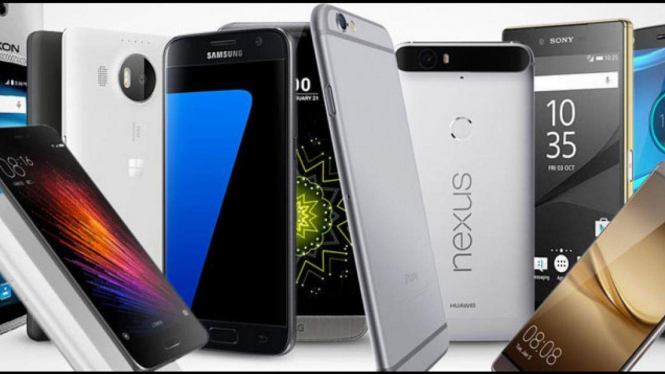 Ilustrasi smartphone.