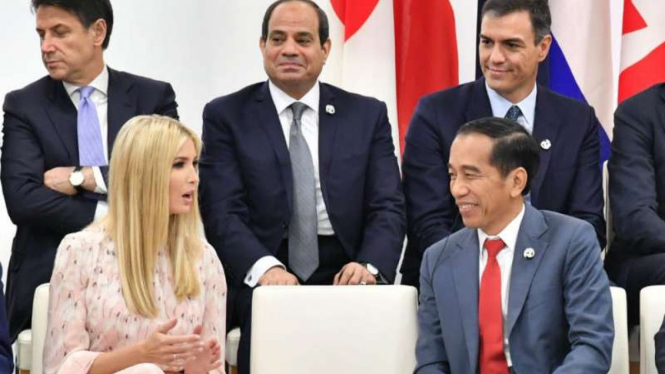 Presiden Jokowi dan putri dari Presiden AS Donald Trump, Ivanka Trump.