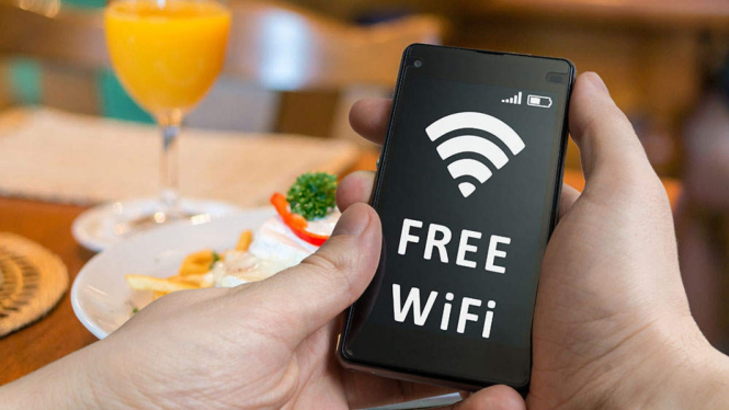 Ilustrasi jaringan Wifi.