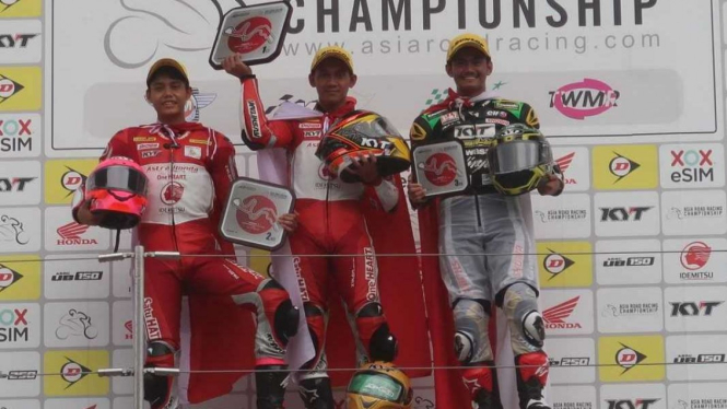 Irfan Ardiansyah, Awhin Sanjaya, AM Fadly di ARRC 2019 di Sirkuit Suzuka, Jepang