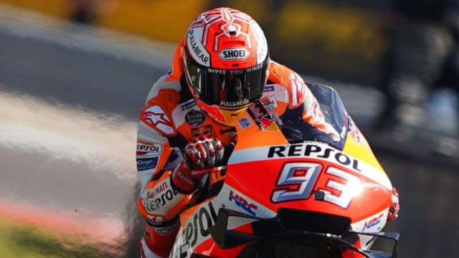 Pembalap Tim Repsol Honda, Marc Marquez