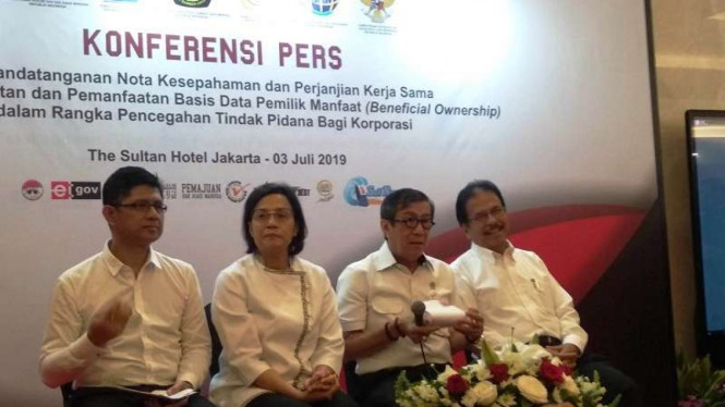 Menkumham, Yasonna Laoly menghadiri MoU Benefecial Ownership
