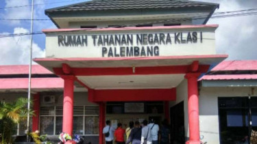 Rumah Tahanan (Rutan) Negara Klas I Palembang, Sumatera Selatan.