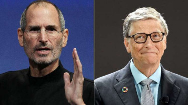 Steve Jobs dan Bill Gates.