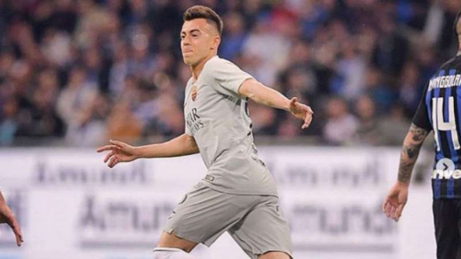 Stephan El Shaarawy saat memperkuat AS Roma.