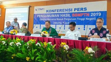 Konprensi pers pengumuman hasil SBMPTN 2019.