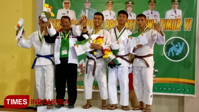 Tiga atlet judo Ponorogo raih 3 medali perunggu. (Foto: Marhaban/TIMES Indonesia)