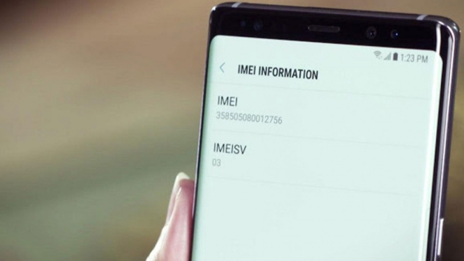 Cek IMEI.