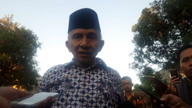 Ketua Dewan Kehormatan Partai Amanat Nasional Amien Rais. 