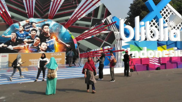 Suasana Istora Senayan pada ajang Blibli Indonesia Open 2019