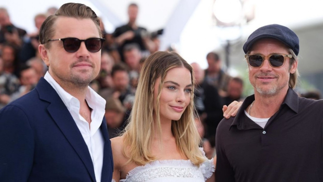 Leonardo DiCaprio, Margot Robbie, Brad Pitt