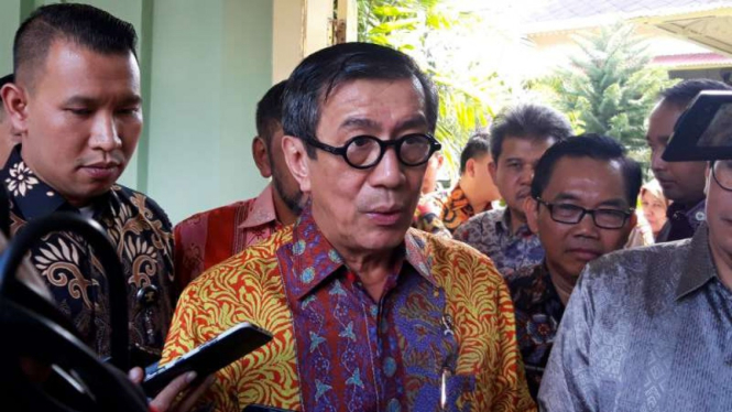 Mantan Menteri Hukum dan Hak Asasi Manusia (Menkumham) Yasonna Laoly  