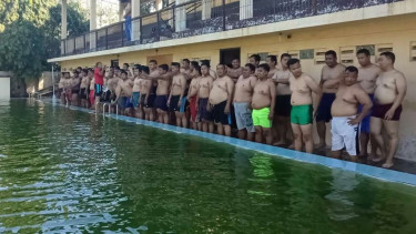 Polisi gendut jalani program diet.