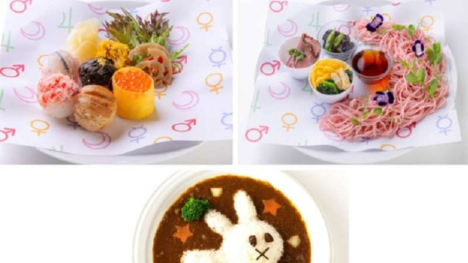 Menu di Restoran Sailor Moon 