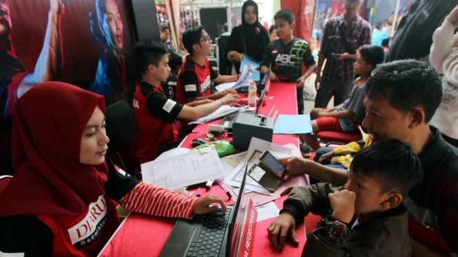 Suasana Audisi PB Djarum di Bandung