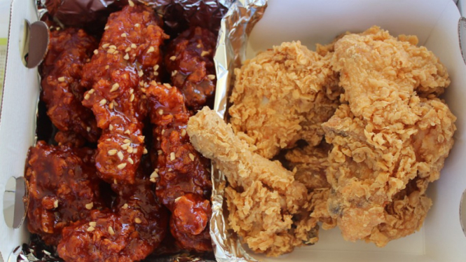 Ayam goreng Korea.