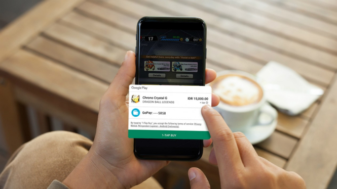 Bayar Google Play pakai Gopay
