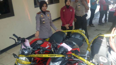 Kepala Kepolisian Sektor Babakan Madang AKP Sifia Sukma Rosa dalam konferensi pers di kantornya, Rabu, 31 Juli 2019.