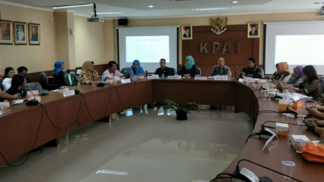 KPAI menggelar jumpa pers terkait eksploitasi anak oleh Djarum Foundation,