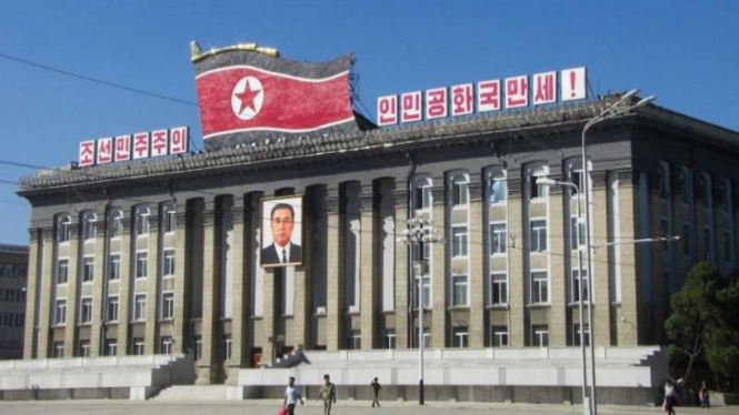 Gedung Pemerintah Korut di Pyongyang