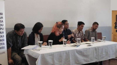 Diskusi perlindungan data pribadi di Jakarta, Jumat, 2 Agustus 2019.