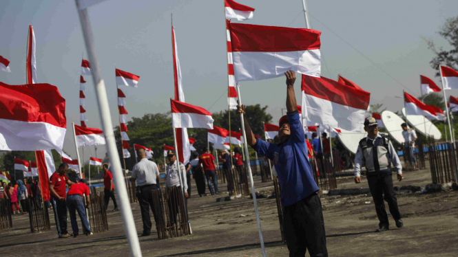 Bendera merah putih. (Foto ilustrasi).