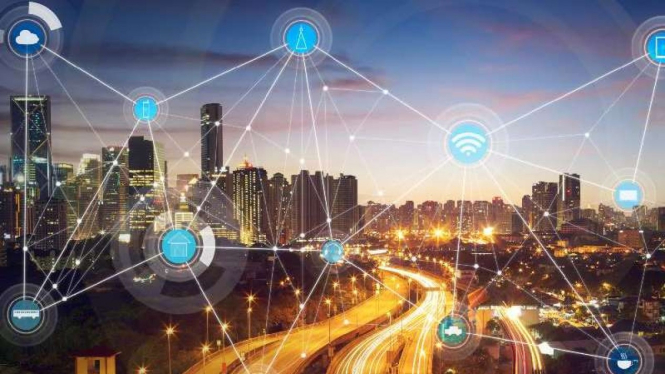 Ilustrasi smart city.