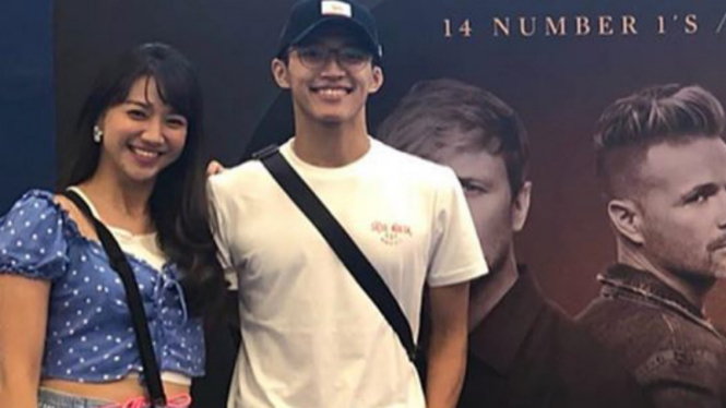 Jonatan Christie (Jojo) dan Shania Junianatha (Shanju) eks JKT48.