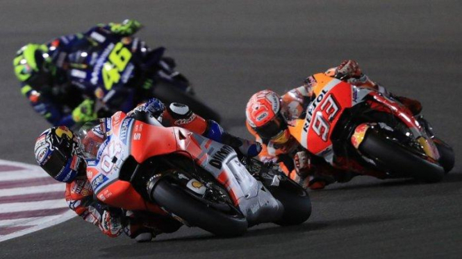 Dovizioso bersaing ketat dengan Marquez di MotoGP Austria 2019