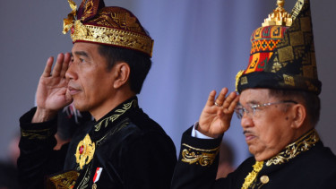 Presiden Joko Widodo dan Wapres Jusuf Kalla Upacara Kemerdekaan