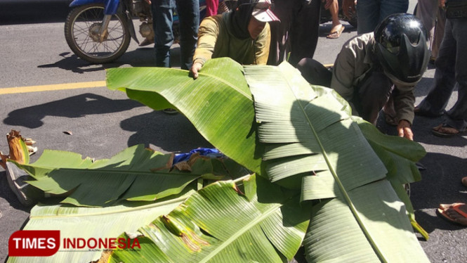 Kecelakaan Siswa kembar SMK PGRI 1 Giri Banyuwangi. (FOTO: Agung Sedana/TIMES Indonesia)