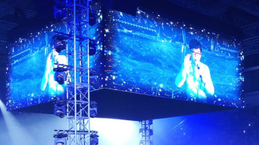 Yoo Jae Suk dalam jumpa fans Running Man di Jakarta, Sabtu (17/8).